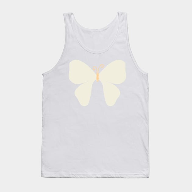 Butterfly Repeat on Green Tank Top by Jacqueline Hurd